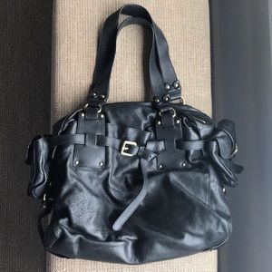 Black leather Kooba hobo/shoulder bag